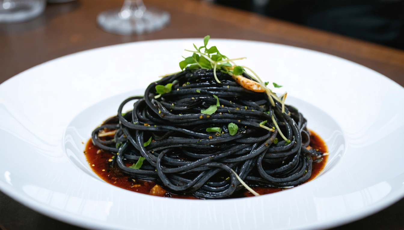 linguine al nero di seppia